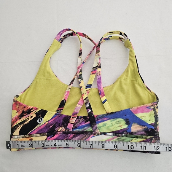 LULULEMON Energy Bra Catalyst Multi Print Medium Support Luxtreme 6 - Picture 9 of 12